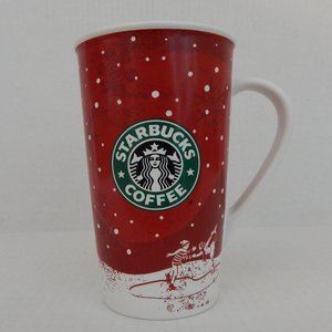 Starbucks 2007 Holiday Coffee Cup 16oz Ice Skaters